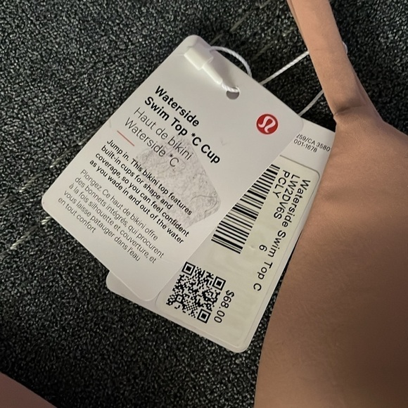 Lululemon Waterside Swim Top *C Cup Pink Clay size 6 - Picture 11 of 13